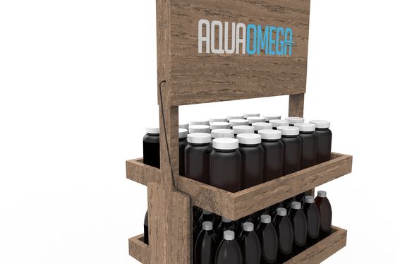 زجاجة المشروبات الخشبية عرض موقف البيرة عرض موقف لمتجر البقالة