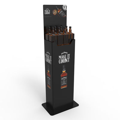 Autolift Metal Whiskey Display Stand للسوبر ماركت