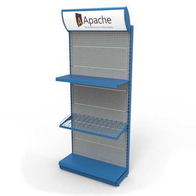 حامل عرض مستحضرات التجميل قائم بذاته Kena Metal Pegboard Display Stands متجر متعدد الأقسام