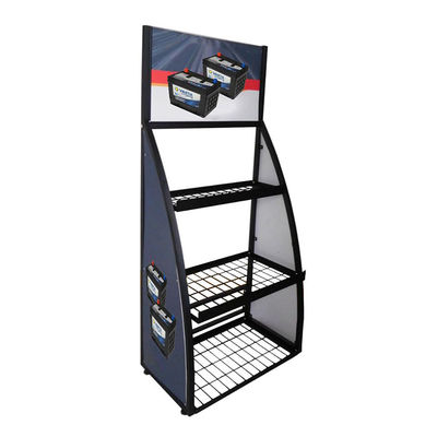 بطارية ليثيوم Pop Pos Display قابلة للفك JMT Battery Display Rack Metal For Battery Store